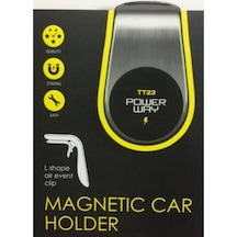 Powerway Tt23 Mıknatıslı Araç Içi Telefon Tutucu Mandallı L-Type