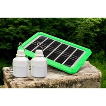 Panther Pt-s600 Şarjlı Solar Kamp Seti Siyah