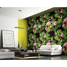 Flamingo Desenli Duvar Kağıdı (359267138)
