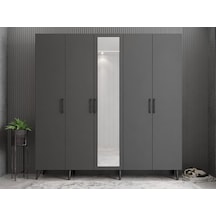 Açelya Portmanto Vestiyer Füme - Montaj Dahil 225cm M12