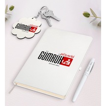 Kişiye Özel Gümrük Müşaviri Beyaz Defter Kalem + Anahtarlık