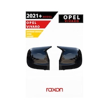 Opel Vivaro 2021+ Batman & Yarasa Ayna Kapağı Parlak Piano Black Sport