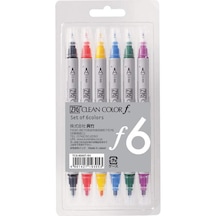 Zig Clean Color F Çift Uçlu Kalem 6  Renk  Set