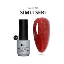 Momo Professional Kalıcı Oje S027 Yoğun Işıltılı Bordo Kırmızı 4 Ml