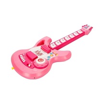 Bezos 4933 Gitar Fonk Tuşlu Askılı Pembe Sesli Dlra