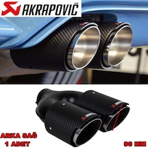 Akrapoviç Karbon Krom Egzoz Ucu Çift Çıkışlı 90mm Arka Sağ 1 Adet N11.167