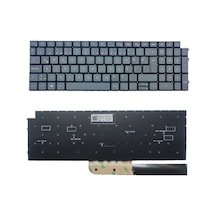 Dell Latitude 3520, 15 3520, 15-3520, L3520, P108f Uyumlu Klavye Gri Tuş Takımı Tuş Seti Türkçe