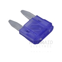 100 Adet 3a Mor Mini Oto Bıçak Sigorta 12v - 32v Dc 3