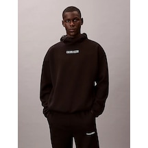 Calvin Klein Hoodıe Siyah Erkek Kapüşonlu Sweatshirt