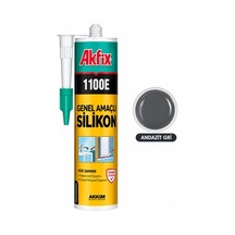 Akfix Genel Amaçlı Silikon 280g, Andazit Gri