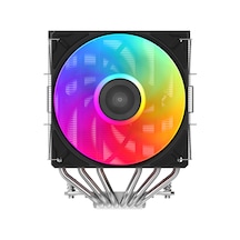 Sama A60l, Black, 2x120mm Argb Fan, Kule Tipi Hava Soğutma, 6 Adet Gelişmiş Nikel Kaplı Bakır Isı Borusu, Cpu Fan Amd Ve Intel Tüm İşlemciler İle Uyumlu