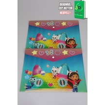 X Dekomus Lisanslı Gabby S Dollhouse 2 Adet Çıtçıt Dosya Altın