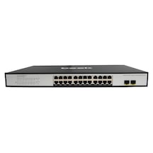 Beek Yönetilemeyen Poe+ Switch 24 X 10/100/1000mbps Ieee802.3af/at Poe+ Port Port Başına 30.8 Watt Poe Güç Bütçesi Maks. 400 Watt 2 X 1.25g Base-x Sfp Yuva 6kv Surge Koruması Beek 24 Port 10/100/1000mbps Unmanag-82124