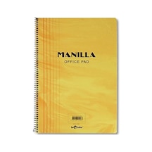 41100/2 Manila Notebook Yumuşak Kapak, 1.hamur Kağıt Spiralli, Sarı 103 Ivory
