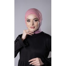 Hürrem Bone Gül Kurusu Pratik Hazır Geçmeli Tesettür Eşarp Sandy Kumaş Arkadan Çıtçıtlı 2206 18