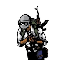 Pubg Adam Sticker 7cm Etiket - Sticker