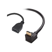 Hdmi Çevirici - Kablolu - Erkek - Dişi - 20 Cm - 90 Derece