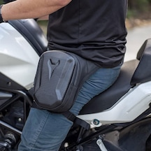 Lederax Motosiklet Bisiklet Scooter Bacak Çantası Bel Çantası Ld617 Siyah