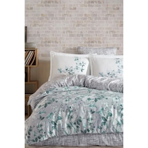 Baskılı Saten Nevresim Takımı Çift Kişilik - Lanua Çok Renkli