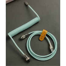 Coiled Kablo Sarmal 120cm + 35cm Mekanik & Manyetik Klavye Kablosu Type-c Usb, 8k 8000hz
