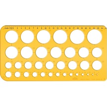 2272 1-36 Mm Büyük Daire Şablonu Karışık