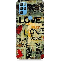 General Mobile Discovery Gm21 Pro Uyumlu Aşk Ve Kalpler Desenli Silikon Kılıf