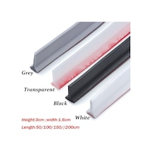 Siyah Silikon Taşkın Bariyeri Kendinden Yapışkanlı Kapı Alt Sızdırmazlık Şeridi Su Tutma Şeridi Su Durdurucu 100cm Siyah