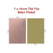 7x10cm Tek Yüz Bakır Pcb