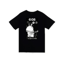 Stoned&Fame Alex G Baskılı Unisex %100 Pamuk Siyah T-shirt SIYAH