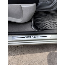 Dacia Krom Plastik 4 Parça Kapı Parlak Eşik Seti