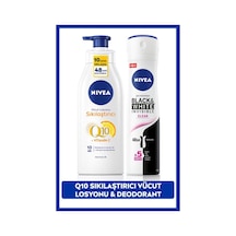 Kadın Sprey Deodorant Black&white Clear 150ml, Q10 Sıkılaştırıcı Ve Nemlendirici Vücut Losyonu 400ml