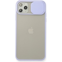 Apple iPhone Uyumlu 11 Pro Max Kılıf Palm Buzlu Kamera Sürgülü Silikon - Lila Bzsxx00 1