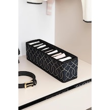 10 Gözlü Çekmece Içi Düzenleyici Organizer 38x10x12 Small Siyah