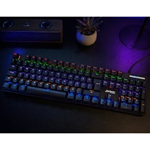 Jedel Kl-138 Blue Switch Mekanik Rgb Efekli Işıklı Oyuncu Klavye Q Türkçe Klavye