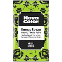 Yeşil Kumaş Boyası Toz 12 Gr 1 Adet Nova Color Toz Kumaş Boyası Yeşil Kot Pantalon Gömlek Tişört Tekstil Kumaş Boyası 1 Adet Yeşil