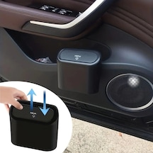 Araç İçi Takılarak Sabitlenebilen Mini Kapaklı Çöp Kovası Bx40