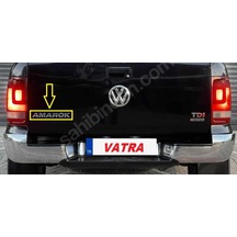 Amarok 2.0 Tdı Trendline Uyumlu Amarok Krom Bagaj Yazısı 3m 3d Abs