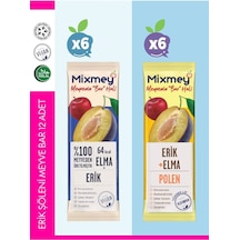 Mixmey Erik Şöleni Meyve Barı – 12 Adet | Atıştırmalıklar – Glutensiz, Koruyucusuz - 12 Adet