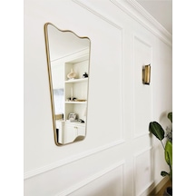 Tr Asimetrik Ayna/dekor Aynası/konsol Aynası/italyan Tarzı Duvar Aynası Gold 40 X 78 Diğer