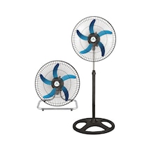 Waldern 3in1 Sanayi Tipi Ayaklı, Masaüstü, Duvar Tipi Vantilatör 80w, 3 Kademeli 132 cm