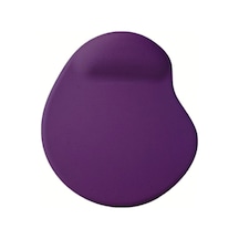 Oval Mor Kum Desen Bilek Destekli Kaymaz Taban Bilgisayar Notebook Mouse Pad - Bileklikli Mausped