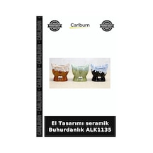 Özel Üretim Dekoratif Aromaterapi Ev Aksesuarı Hediyelik El Tasarımı Seramik Buhurdanlık Alk1135