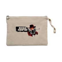 Red Dead Redemption 2 Afiş Krem Clutch Cüzdan / El Çantası Krem