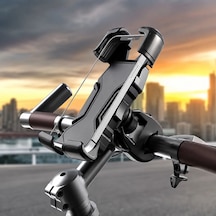 Evrensel Telefon Tutucu Bracket 360 Derece Dönüşlü Motosiklet Gidon 1