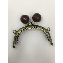 Karantuhafiye Çanta Ve Cüzdan Klipsi Oval 20 Cm Incili Model Antik Kahve İnci Antik Kahve İnci Çok Renkli