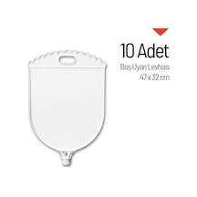 10 Adet Boş Uyarı Levhası-4138