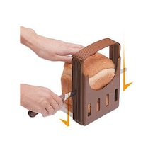 Wezone Katlanabilir Ekmek Dilimleyici, Ayarlanabilir Kesim Aracı, Kırıntı Toplayıcı Tabaklı, Ev Mutfak Gereci, Sandviç-bagel-ekmek İçin Diğer