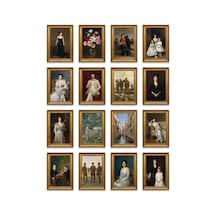 John Singer Sargent Tabloları 16'lı Sticker Seti Laptop Defter Etiketi Çok Renkli