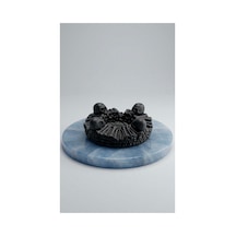 Gotik Sanat Tasarım Kafatası Figürlü Sigara Küllüğü, Kül Tablası 14cm X 5cm Siyah
