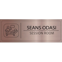 Mayeka Seans Odası İsimlik Bronz Metal Kapı İsimliği Levhası Yönlendirme Tabelası